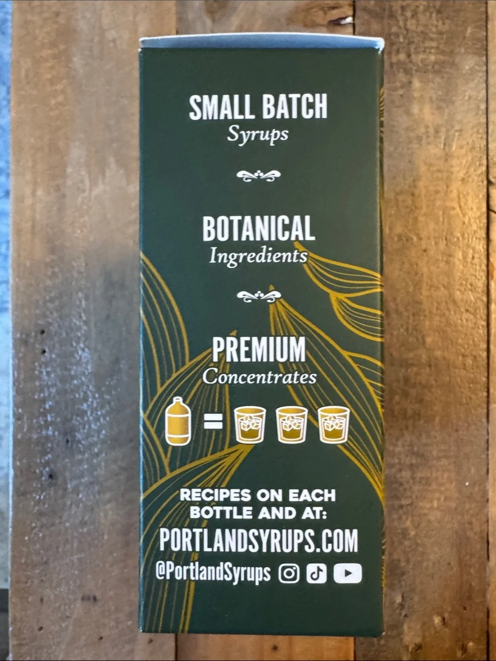 Portland Syrups premium beverage mixer concentrate 3 x 100 ml 10.2 ounces NWT
